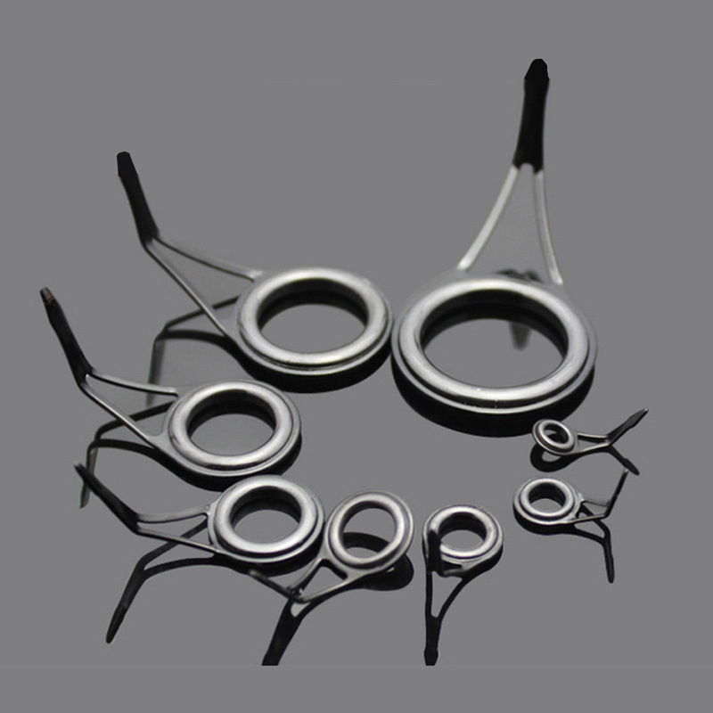 8 قطع من حلقات توجيه صنارة الص - مراجعة Fishing Rod Guide Replacement وسعره