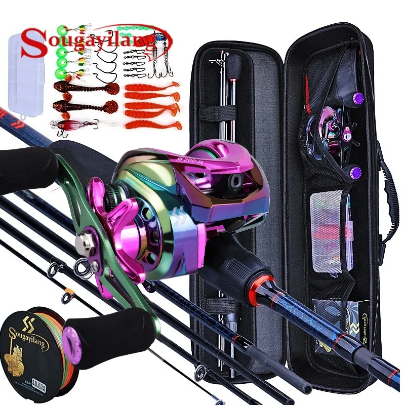 Sougayilang قضبان وبكرات الصيد - مراجعة Fishing Rod Combo وسعره