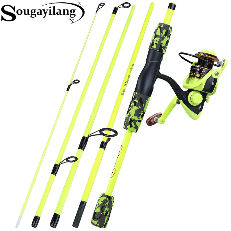 طقم صيد محمول من سوجاييلانج مك - مراجعة Fishing Rod Spinning وسعره